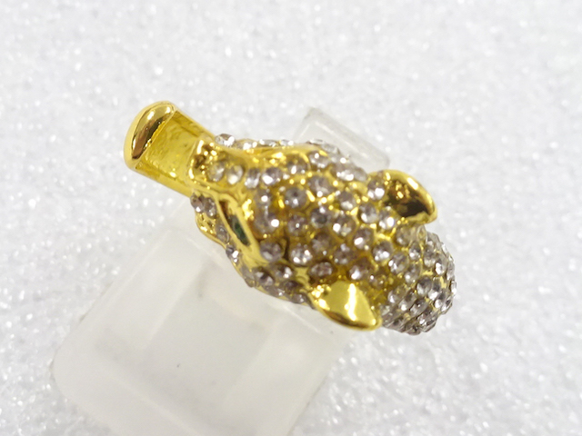 JAPANESE KIMONO / ANTIQUE CRYSTAL RING (SIZE 11)